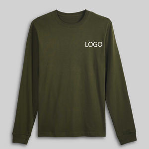 Camiseta de Verano para Hombre, Ajustable y Cómoda, de Manga Larga, Cuello Redondo, Costuras de Alta Calidad, Material Suave, con Logotipo - Product Image 1