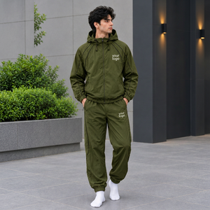 Men Travel Windbreaker Jacket Lightweight Packable Regular Fit Outdoor Shell Custom Made for Lifestyle Apparel Collections - Product Image 2
