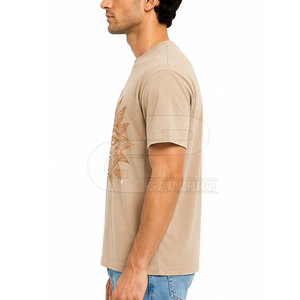 เสื้อยืดพิมพ์ลายสะท้อนแสงผู้ชายลำลองโอเวอร์ไซส์ผ้าฝ้ายแฟชั่นสตรีทแขนสั้นน้ำหนักเบาชุดประจำวันทันสมัย - Product Image 5