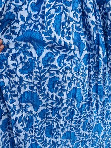 Femmes filles pur coton Maxi robe indien bloc imprimé décontracté été soirée à la mode nouvelle vente en gros longue robe mi-longue - Product Image 6