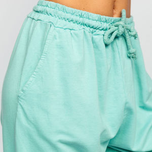 Pantalones de chándal de forro polar personalizados OEM para mujer, estilo casual, oversize, tipo cargo, para invierno, para correr, con frente plano - Product Image 2