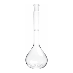 ขวดปริมาตร Corning สำหรับ PYREX Class A ขนาด 25-2000 มล. พร้อมจุก HDPE สำหรับการวัดในห้องปฏิบัติการที่แม่นยำ - Product Image 1