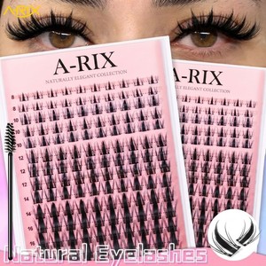 Extensions de cils A-RIX Manga Whispy Lash Clusters DIY, en PBT synthétique, imperméables, volume intense, pour greffe en salon et maquillage quotidien - Product Image 3
