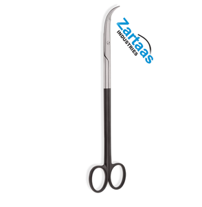 Lames de ciseaux Diethrich en acier inoxydable de haute qualité, entièrement courbées, à bord rasoir, avec poignée annulaire, 23 cm, instruments chirurgicaux - Product Image 3