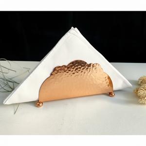 Elegante Porta Servilletas de Cobre con Base de Latón, Accesorio de Mesa y Dispensador de Servilletas para Decoración de Mesa de Comedor - Product Image 1