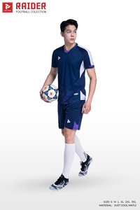 Ensemble de maillots de football personnalisés, uniforme de football Raider, séchage rapide, respirant, 100% polyester, col en V, hommes, femmes, fabricant OEM ODM - Product Image 5