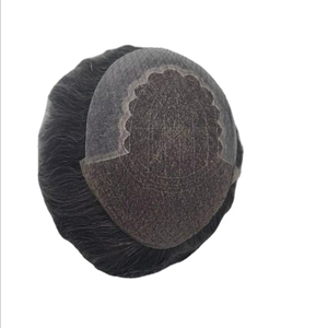 Q6 Model 100% Human Hair Lace Front <b>Wig</b> for <b>Men</b> Remy Indian Hair Customized Color Middle/Center Design Taz Hair BD - Product Image 4