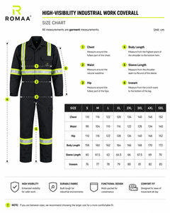 Navy Blue Lime Yellow Hi Vis Spandex <b>Waterproof</b> Industrial Work Coverall Heavy Duty Mechanic <b>Overall</b> Cargo Pockets Hidden Snap - Product Image 4