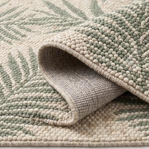 Tapis de sol moderne en laine beige crème et vert sauge, tissé à la main, texturé, antidérapant, à poils moyens, très demandé - Product Image 6