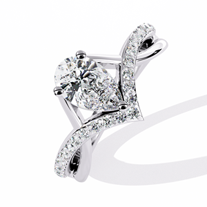 Anillo de compromiso de platino con diamante de corte ovalado, halo y diamantes laterales, estilo clásico, certificado por GIA, joyería para mujer - Product Image 2