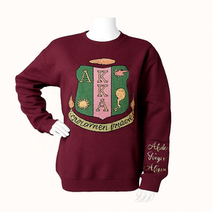 Venta al por mayor de los hombres personalizados de talla grande de la Universidad Sudadera de cuello redondo de fraternidad impresa Chenille bordado tejido de punto método - Product Image 3