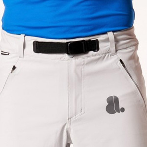 Pantalones Cortos Cargo Oxford Gris Claro para Hombre, Cintura Media, Cierre de Botones, Secado Rápido, Estilo Casual con Logotipo Frontal y Bolsillos - Product Image 2