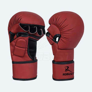 Guantes de Cuero para MMA, Artes Marciales y Entrenamientos de Boxeo, con Material Transpirable, Palma Antideslizante, Cierre de Gancho y Bucle, Ajuste Seguro - Product Image 6
