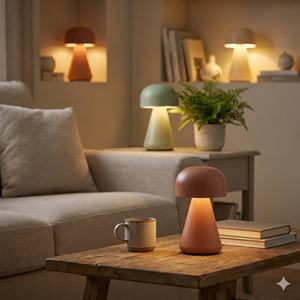 Lámpara de Escritorio LED Inalámbrica Recargable Portátil de Lujo para Hotel con Control Táctil ABS, Regulable, Batería Incluida - Product Image 5