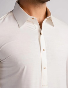 Elegante Shalwar Kameez Tradicional Indio de Algodón de Alta Calidad para Hombre |   Ropa para Fiestas y Eventos de Boda Sin Arrugas - Product Image 4