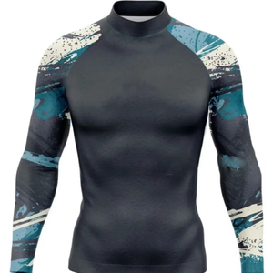 T-shirt de compression à manches longues pour femme avec logo personnalisé, séchage rapide, pour entraînement MMA - Product Image 1