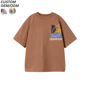 T-shirt unisexe pour enfants, 100 % coton, écologique, respirant, coupe ample, avec logo personnalisé, idéal pour l'été décontracté – Vente directe usine - Product Image 1