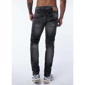 Automne hommes Slim-Fit Stretch Denim Jeans noir transfrontalier Europe et Amérique Style coupe serrée - Product Image 3