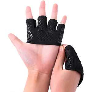 Breathable Gym Fitness Gloves with Non <b>Slip</b> Silicone Padding, Weight Lifting Workout Gloves for Training and Strength Training - Product Image 3