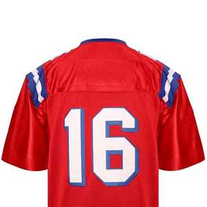 Jersey de Fútbol Americano con MOQ Bajo, Cuello en V Verde, Impresión Sublimada, Malla Transpirable, Jersey de Manga Corta para Hombre, Talla Grande para Adultos - Product Image 5
