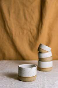 Tazas de Té de Cerámica Personalizadas con Logotipo, 100ml, 180ml, 230ml, Color Beige Mate, Sin Asa, Tazas de Café de Cerámica al por Mayor - Product Image 4