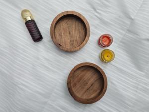 Recipiente de Madera Natural Hecho a Mano para Velas |   Recipiente Rústico para Velas de Cera de Soja |   Decoración del Hogar |   Curio Craft OEM - Product Image 5