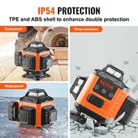 Niveau laser vert auto-nivelant 4 x 360 degrés de 100 pieds, 16 lignes, étanche IP54, télécommande, niveaux laser auto-nivelants manuels