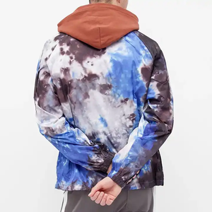 Tie Dye Pattern Lightweight Spring Outerwear Coach <b>Jacket</b> Hoodless Casual Street Style Techwear For Everyone Now - Product Image 2