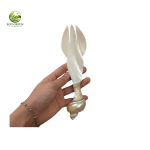 ชุดช้อนส้อมเปลือกหอยมุกทำมือ สำหรับตกแต่ง ของขวัญธุรกิจ ขายส่ง พร้อมปรับแต่งแบรนด์ได้ - Product Image 1