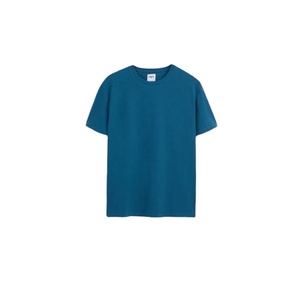 <b>Plain</b> Blue T-shirt Finest Quality 100% Cotton T-shirts Wholesale Price OEM Customized Mens Wear Casual <b>Tshirts</b> Eco Friendly - Product Image 1