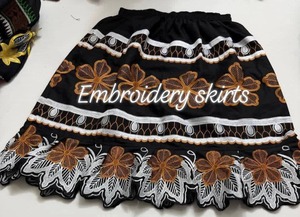 Faldas Bordadas de Moda para Mujer, Ropa de Fiesta, Servicio OEM, Falda Bordada Transpirable para Mujer - Product Image 4