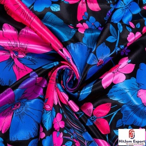 Premium Soft Digital Printed Polyester Fabric Custom Manufacturing Service For Garments Dresses Home Textiles - Product Image 1