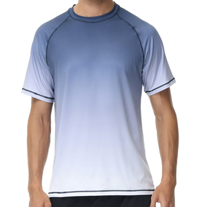 Men Short Sleeve Rash Guard Compression Gym Shirt Breathable Quick Dry Athletic Sportswear Custom - Product Image 5