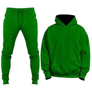 Ensemble de survêtement décontracté en coton pour homme, sweat à capuche et pantalon de jogging respirant, idéal pour la gym et le fitness, personnalisable avec logo, vente en gros OEM - Product Image 3