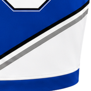 Royal Blue <b>White</b> Black Womens Sleeveless V Neck Cheerleading <b>Crop</b> Top Athletic Performance Team Cheer Uniform Competition Sports - Product Image 5