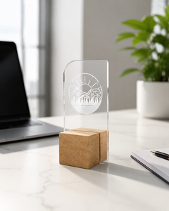 Medalla Personalizada de Acrílico y Bronce, Grabada a Medida, Reciclable y Duradera, para Reconocimiento Corporativo y Eventos Celebrativos - Product Image 1