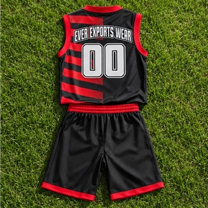 Ensemble Maillot et Short de Basketball Personnalisé en Gros – Col en V, Sans Manches, Uniforme Athlétique à Rayures Angulaires – Fournisseur de Tenues de Sport d'Équipe - Product Image 3