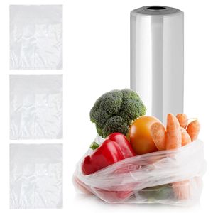 Rouleau de 250 sacs en plastique transparent de 18x24 pouces, sacs de conservation des aliments étanches de 13 microns d'épaisseur, 50 + 220 degrés F pour les aliments - Product Image 1