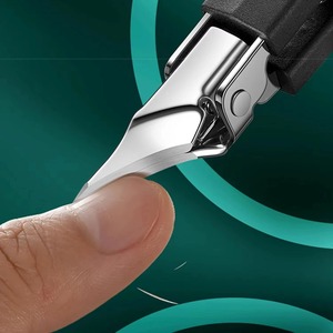 ที่ตัดเล็บมือเล็บเท้าแบบโค้ง ทนทาน ทำจากสแตนเลสอย่างดี ป้องกันการกระเด็น  คมกริบ ขนาดใหญ่ สำหรับเล็บหนา อุปกรณ์ทำเล็บมือเล็บเท้า - Product Image 5