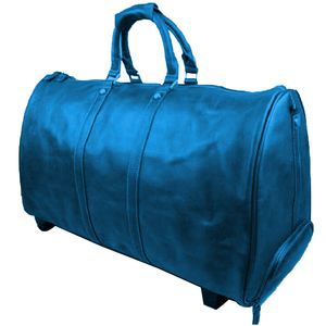 Bolsa de Viaje Unisex Vintage de Cuero Genuino con Cierre de Cremallera, Diseño de Cinturón, Multifuncional, para Uso Diario - Product Image 1