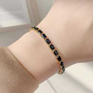 Pulsera de Lujo Vintage de Ónix Negro Natural, Plata de Ley 925, Hecha a Mano, Diseño Único y Elegante, Cadena Tipo Tenis, Regalo de Joyería para Mujer - Product Image 5