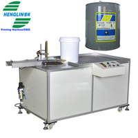 Machine de traitement de flamme de seau de peinture de cylindre en plastique avec allumage automatique pour l'encre UV base d'encre de solvant