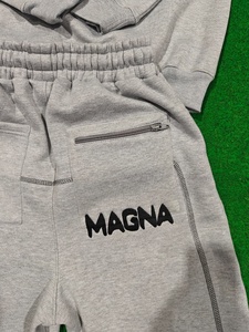 Conjunto Deportivo de Alta Calidad con Logotipo Personalizado, Sudadera con Capucha y Pantalones Cortos de Felpa 100% Algodón para Hombre, Conjunto Deportivo de 2 Piezas - Product Image 2
