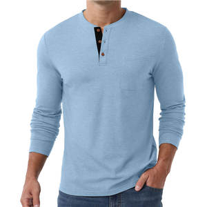 เสื้อเชิ้ตแขนยาวสีพื้นสไตล์ล่าสุดมาใหม่ ผ้าฝ้าย ขายส่งเสื้อเชิ้ตแขนยาวสำหรับผู้ชาย - Product Image 1