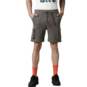 Pantalones Cortos Cargo de Algodón para Hombre, Tejido French Terry, Cintura Elástica con Cordón, Estilo Casual Urbano, Venta al por Mayor - Product Image 2