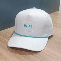 Casquette de golf structurée en jean à 5 panneaux, visière pré-courbée, personnalisable OEM ODM, marque privée, vente en gros, faible MOQ