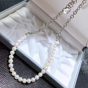 Collar de Perlas de Agua Dulce con Diseño de Estrella Clásico y Moderno, Gargantilla de Perlas Naturales con Diseño Exclusivo - Product Image 2