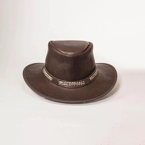 Chapeau en cuir de cowboy de haute qualité, design personnalisé, décontracté, pour homme adulte, toutes saisons, broderie 3D, couleurs personnalisées - Product Image 2