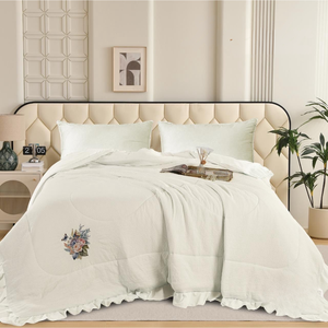 Couette douce à la lavande, literie de luxe légère |   Couette en tissu hypoallergénique de qualité supérieure |   Couverture décorative pour chambre à coucher, chaude et confortable - Product Image 1