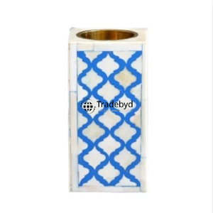 Porte-bougie artisanal en os incrusté de qualité supérieure, décoration d'intérieur par Tradebyd - Product Image 4